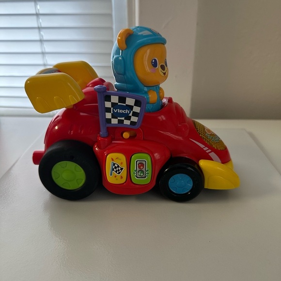 VTech Press and Pull Racer, Red - Picture 5 of 9